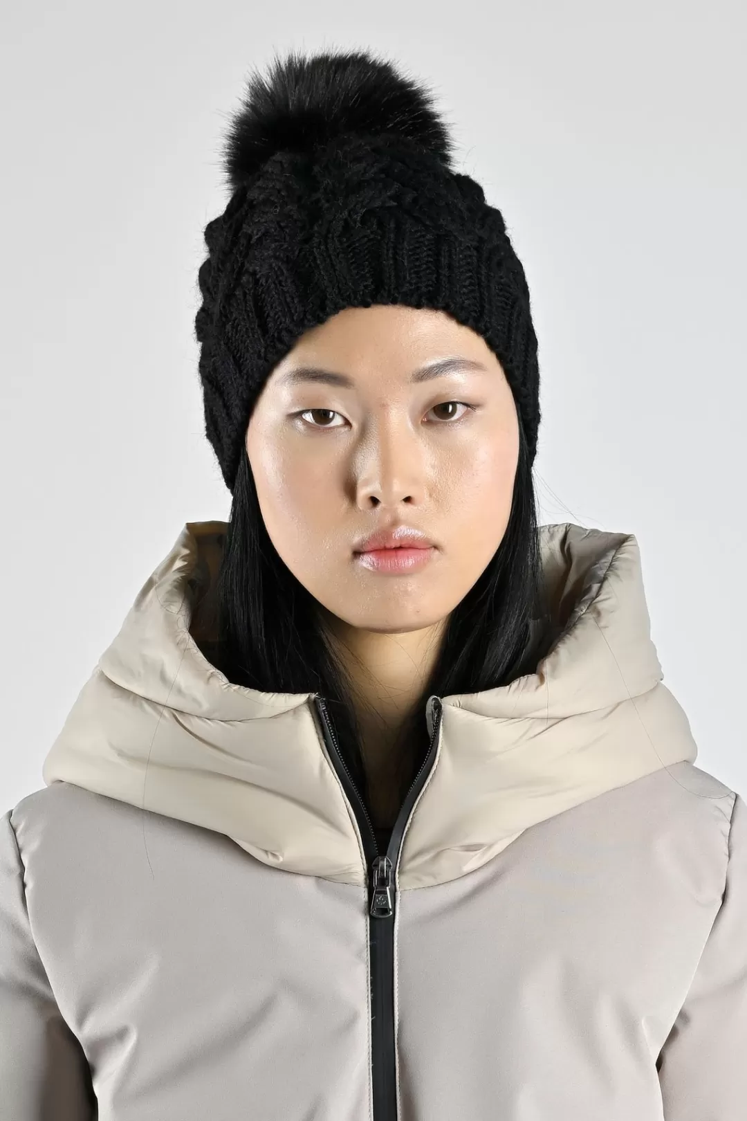 Fashion Eco Fur Pompom Hat Women Accessories