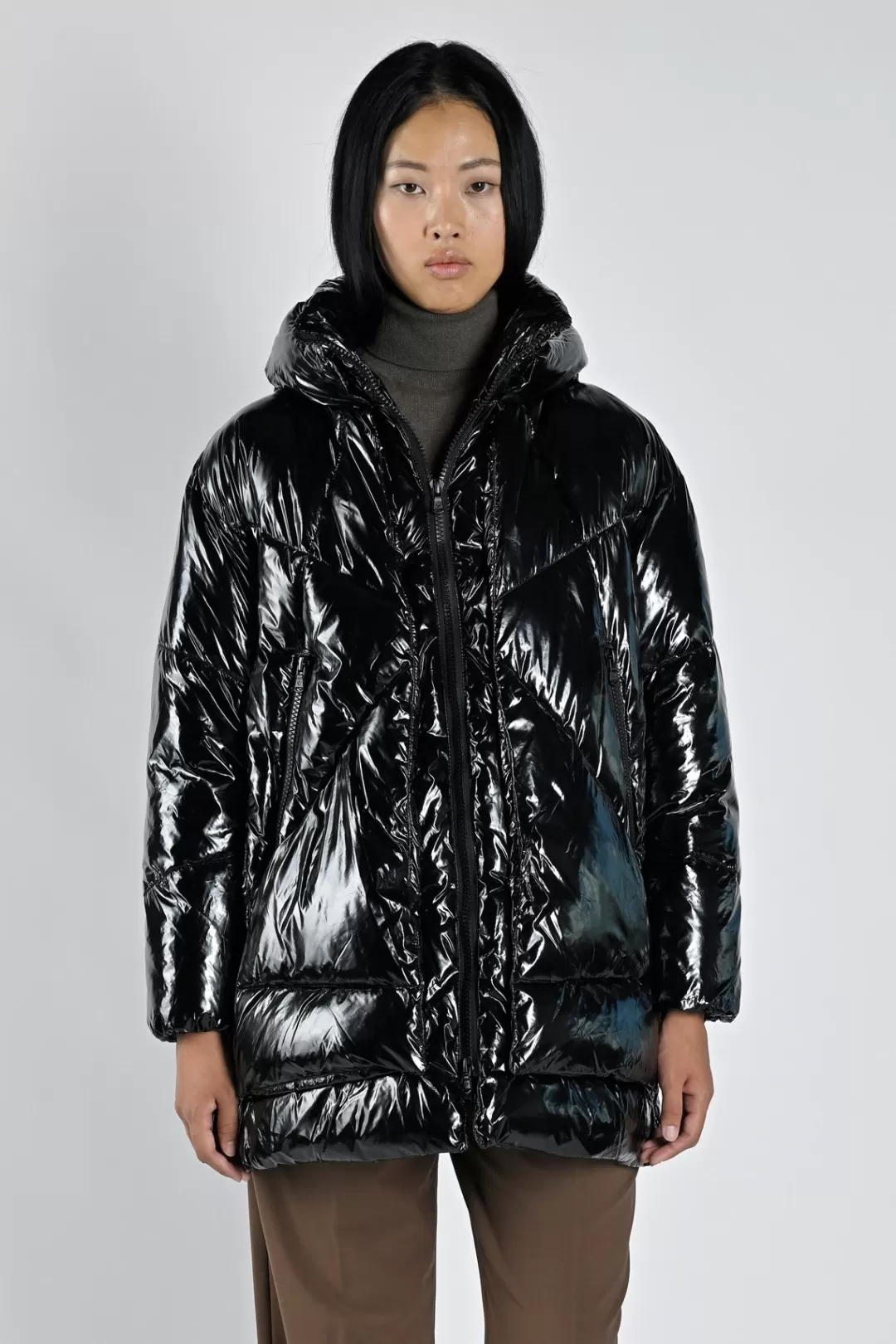 Best Sale Eugenie Mid Glossy Women Capsule Collection | Long Padded Jacket