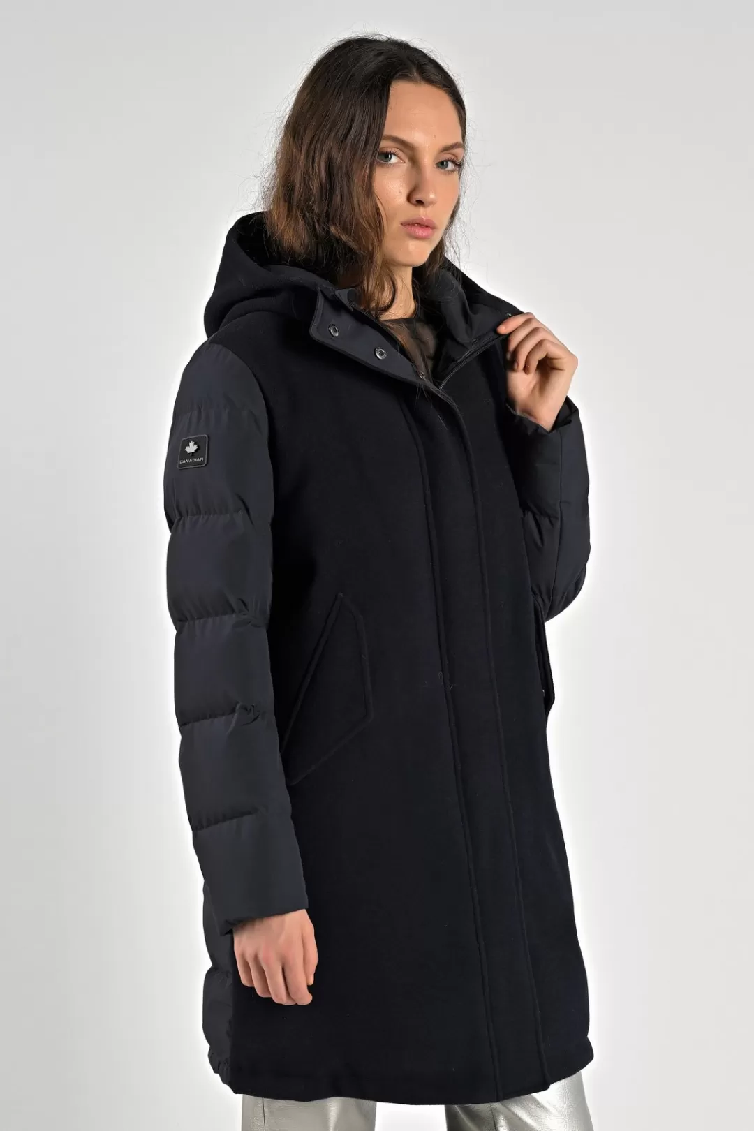 New Sheraton Coat Women Wool | Long Padded Jacket